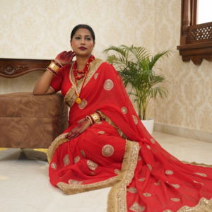 Pure Georgette Bridal Saree